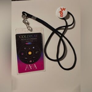 Coldplay Music of the Spheres All-Access Badge #112 No merch Fan/VIP replica